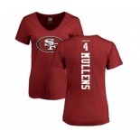 NFL Women's Nike San Francisco 49ers #4 Nick Mullens Red Backer T-Shirt