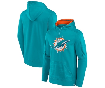 Men's Miami Dolphins Aqua On The Ball Pullover Hoodie