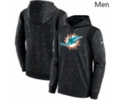 Men's Miami Dolphins Nike Charcoal 2021 NFL Crucial Catch Therma Pullover Hoodie