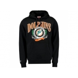 Miami Dolphins Mitchell & Ness Black Fair Catch Pullover Hoodie