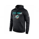 Miami Dolphins Nike Black Kick Off Staff Performance Pullover Hoodie