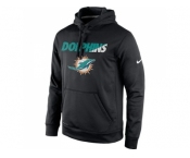 Miami Dolphins Nike Black Kick Off Staff Performance Pullover Hoodie