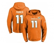 Nike Miami Dolphins #11 DeVante Parker Orange Name & Number Pullover NFL Hoodie