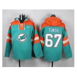 Nike Miami Dolphins #67 Laremy Tunsil Aqua Green Player Pullover NFL Hoodie