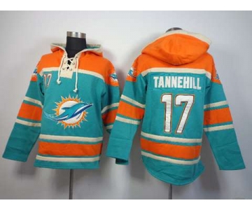 nike nfl jerseys miami dolphins #17 tannehill orange-green[pullover hooded sweatshirt]