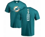 Football Miami Dolphins #3 Josh Rosen Aqua Green Backer T-Shirt