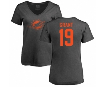 NFL Women's Nike Miami Dolphins #19 Jakeem Grant Ash One Color T-Shirt