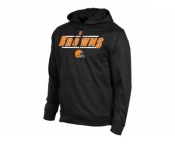 Cleveland Browns Historic Logo Majestic Black Synthetic Hoodie Sweatshirt