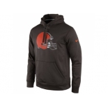 Cleveland Browns Nike Brown Practice Performance Pullover Hoodie