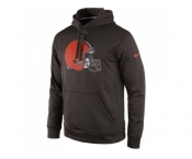 Cleveland Browns Nike Brown Practice Performance Pullover Hoodie