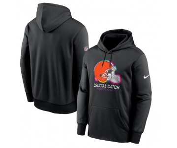 Men's Cleveland Browns Black 2024 Crucial Catch Club Pullover Hoodie