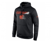 Men's Cleveland Browns Nike Black Kick Off Staff Performance Pullover Hoodie