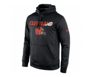 Men's Cleveland Browns Nike Black Kick Off Staff Performance Pullover Hoodie