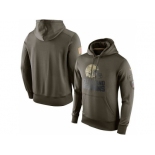 Men''s Cleveland Browns Nike Olive Salute To Service KO Performance Hoodie