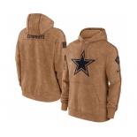 Men's Dallas Cowboys 2023 Brown Salute to Service Pullover Hoodie