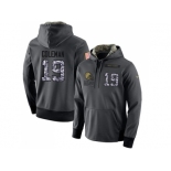 NFL Men's Nike Cleveland Browns #19 Corey Coleman Stitched Black Anthracite Salute to Service Player Performance Hoodie