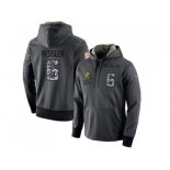 NFL Men's Nike Cleveland Browns #6 Cody Kessler Stitched Black Anthracite Salute to Service Player Performance Hoodie