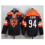 Nike Chicago Bears #94 Leonard Floyd Navy Blue Player Pullover NFL Hoodie