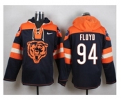 Nike Chicago Bears #94 Leonard Floyd Navy Blue Player Pullover NFL Hoodie