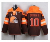 Nike Cleveland Browns #10 Robert Griffin III Brown Player Pullover NFL Hoodie