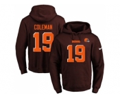 Nike Cleveland Browns #19 Corey Coleman Brown Name & Number Pullover NFL Hoodie