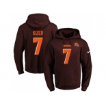 Nike Cleveland Browns #7 DeShone Kizer Brown Name & Number Pullover NFL Hoodie