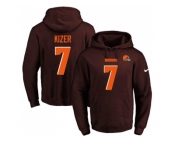 Nike Cleveland Browns #7 DeShone Kizer Brown Name & Number Pullover NFL Hoodie