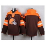 Nike Cleveland Browns Blank Brown Player Pullover NFL Hoodie