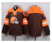 Nike Cleveland Browns Blank Brown Player Pullover NFL Hoodie