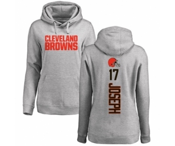 NFL Women's Nike Cleveland Browns #17 Greg Joseph Ash Backer Pullover Hoodie