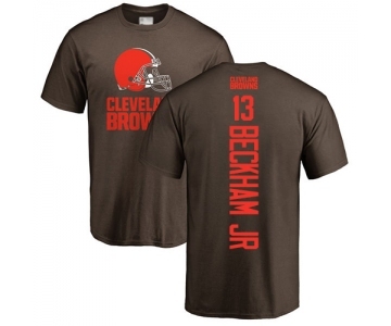 Football Cleveland Browns #13 Odell Beckham Jr. Brown Backer T-Shirt