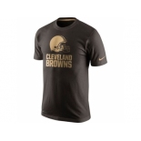 Men's Cleveland Browns Nike Brown Championship Drive Gold Collection Performance T-Shirt