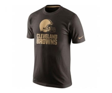 Men's Cleveland Browns Nike Brown Championship Drive Gold Collection Performance T-Shirt