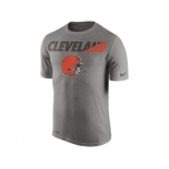 Men's Cleveland Browns Nike Gray Legend Staff Practice Performance T-Shirt