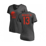 Football Women's Cleveland Browns #13 Odell Beckham Jr. Ash One Color T-Shirt