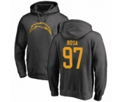 Football Los Angeles Chargers #97 Joey Bosa Ash One Color Pullover Hoodie