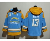 Men's Los Angeles Chargers #13 Keenan Allen Blue Ageless Must-Have Lace-Up Pullover Hoodie