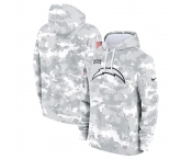 Men's Los Angeles Chargers 2024 Arctic Camo Salute To Service Club Fleece Pullover Hoodie