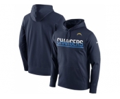 Men's San Diego Chargers Nike Navy Sideline Circuit Pullover Performance Hoodie