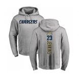 NFL Nike Los Angeles Chargers #23 Rayshawn Jenkins Ash Backer Pullover Hoodie