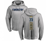 NFL Nike Los Angeles Chargers #23 Rayshawn Jenkins Ash Backer Pullover Hoodie