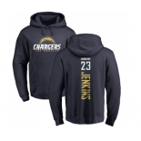 NFL Nike Los Angeles Chargers #23 Rayshawn Jenkins Navy Blue Backer Pullover Hoodie