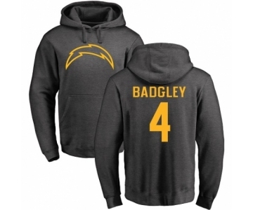 NFL Nike Los Angeles Chargers #4 Michael Badgley Ash One Color Pullover Hoodie