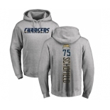 NFL Nike Los Angeles Chargers #75 Michael Schofield Ash Backer Pullover Hoodie