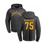 NFL Nike Los Angeles Chargers #75 Michael Schofield Ash One Color Pullover Hoodie