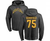 NFL Nike Los Angeles Chargers #75 Michael Schofield Ash One Color Pullover Hoodie