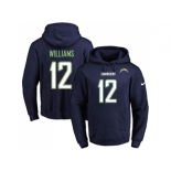 Nike Los Angeles Chargers #12 Mike Williams Navy Blue Name & Number Pullover NFL Hoodie