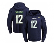 Nike Los Angeles Chargers #12 Mike Williams Navy Blue Name & Number Pullover NFL Hoodie