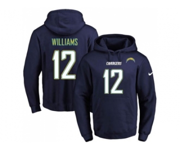 Nike Los Angeles Chargers #12 Mike Williams Navy Blue Name & Number Pullover NFL Hoodie