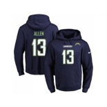 Nike San Diego Chargers #13 Keenan Allen Navy Blue Name & Number Pullover NFL Hoodie